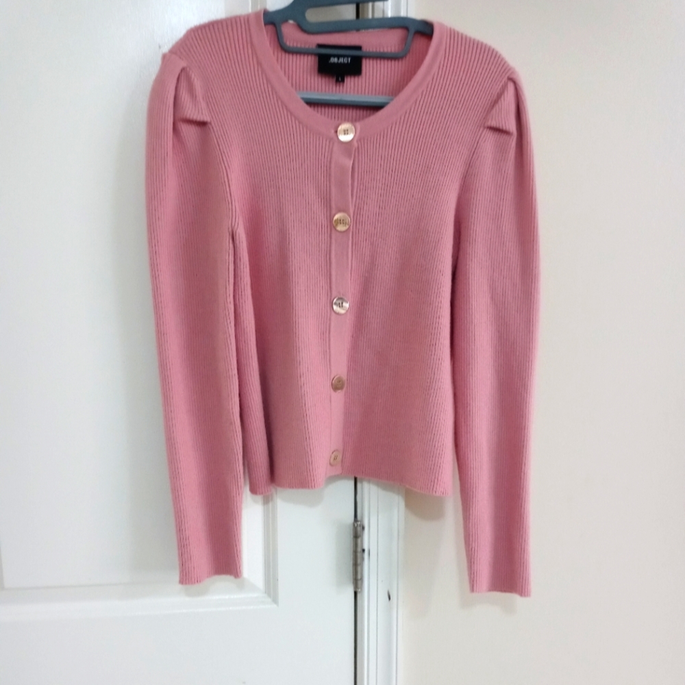 Pink cardigan